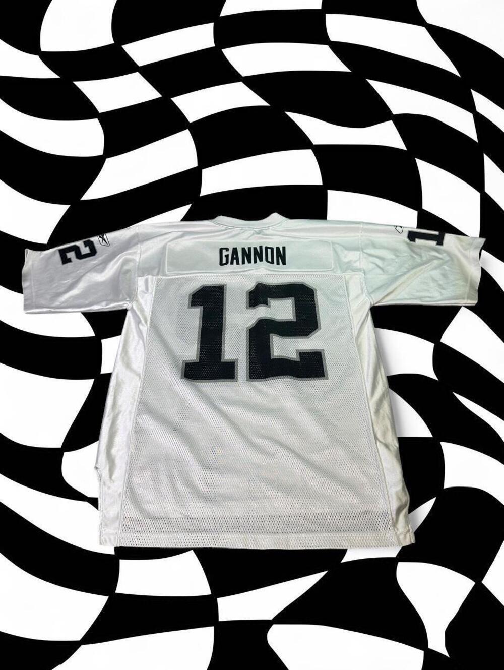 NFL Rich Gannon Oakland Raiders White Jersey Number 12